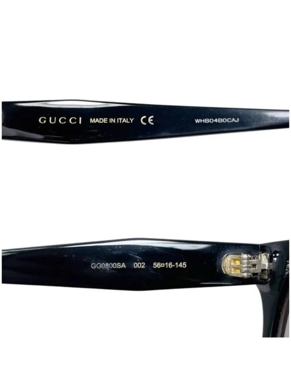 Gucci Sunglasses Black Pink Gradient Interlocking Acetate GG Side Logo Eyewear